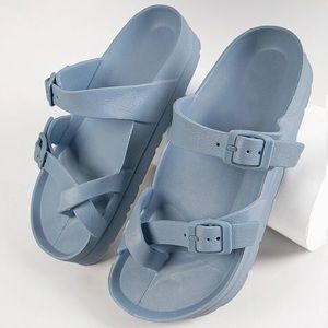 Dual Buckle sandles COMPLETELY NEW NEVER WORN